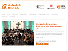 Tablet Screenshot of musikschule-kassel.com